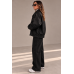  Midnight Oversized Leather Jacket